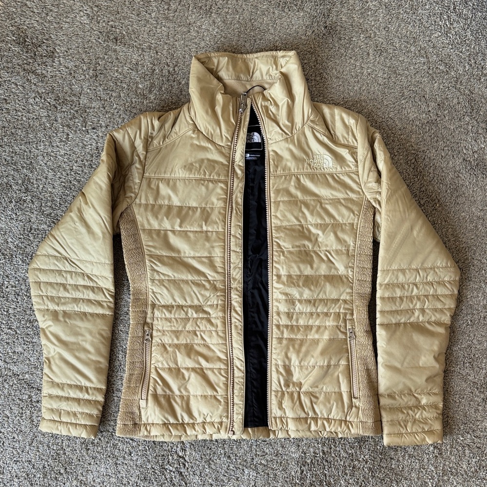 The North Face Women's Beige Puffer Jacket small